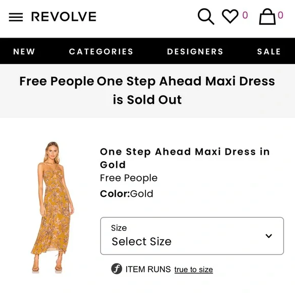 Free People One Step Ahead Mustard Floral Maxi Dress - Picture 6 of 7